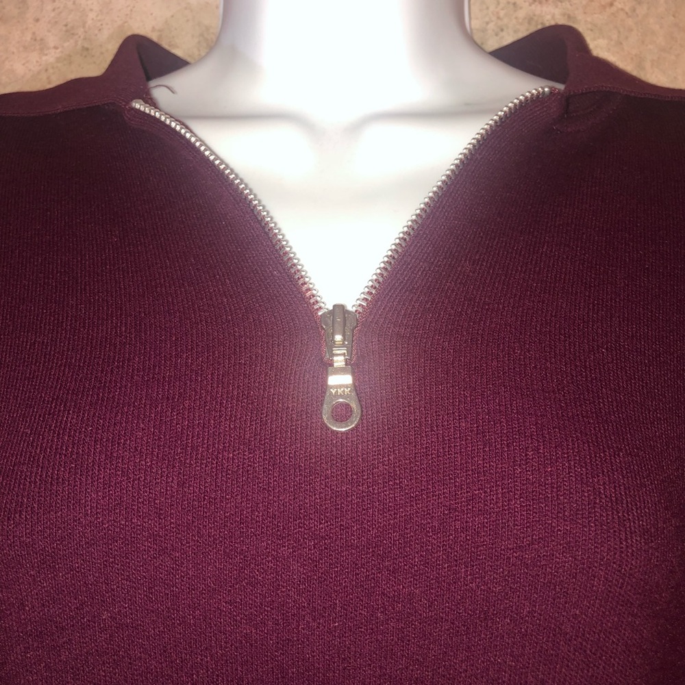 Karen Lessly 3/4 Sleeve Zipper-Collar Pocket Top - Picture 6 of 10